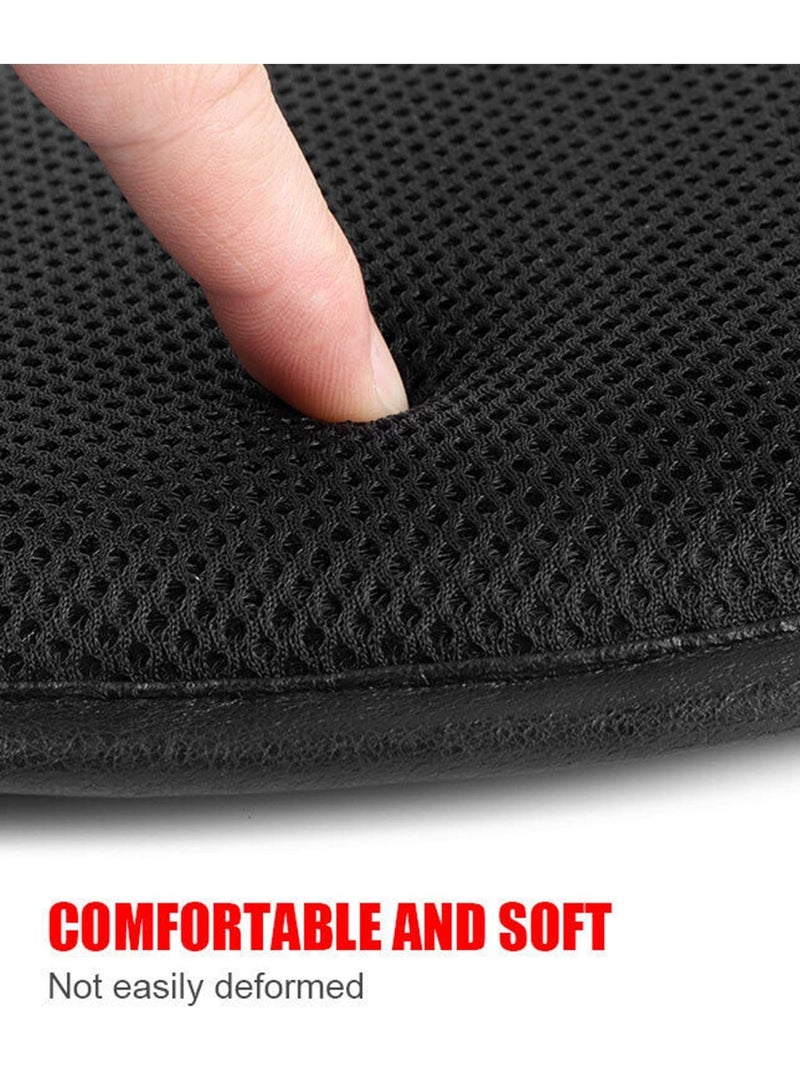 Generic 5-Layer Shock Motorcycle Seat Cushion Pressure Relief Hand Press Inflatable Motorcycle Air Seat Pad Shock Absorption Protective Comfortable for Touring Saddles(Black)  - Image 3