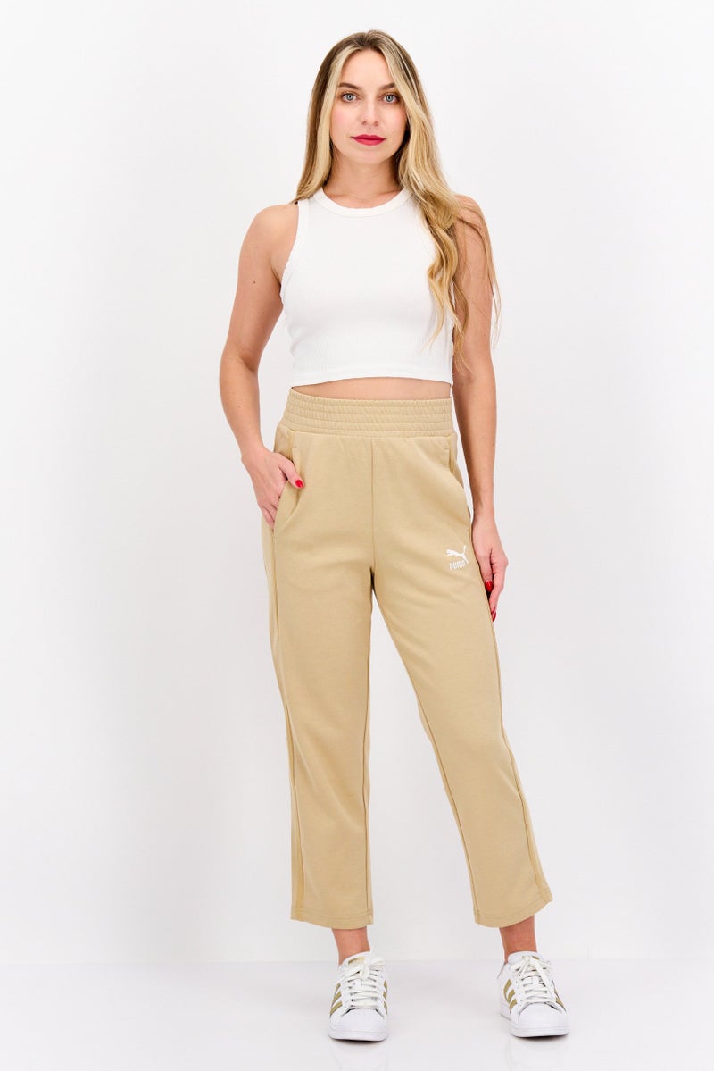 PUMA Women Sportswear Fit Training Pant, Beige - Image 4