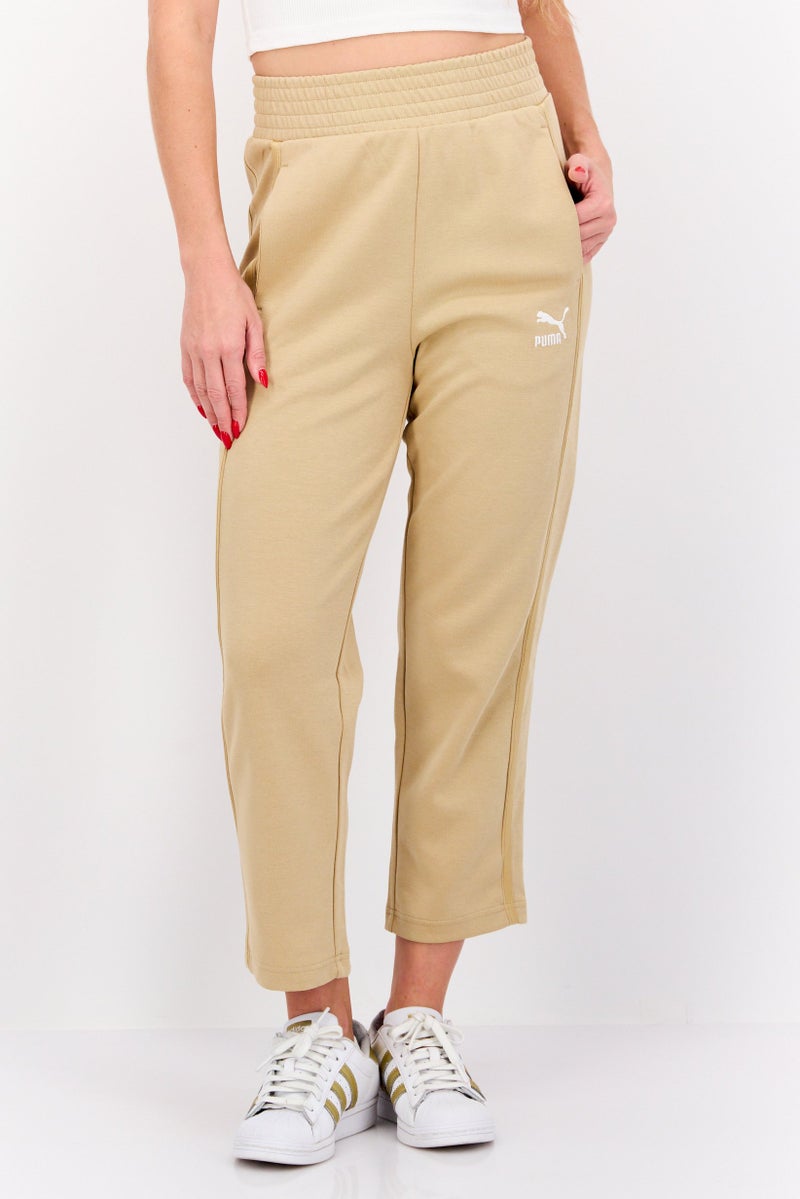 PUMA Women Sportswear Fit Training Pant, Beige - Image 1