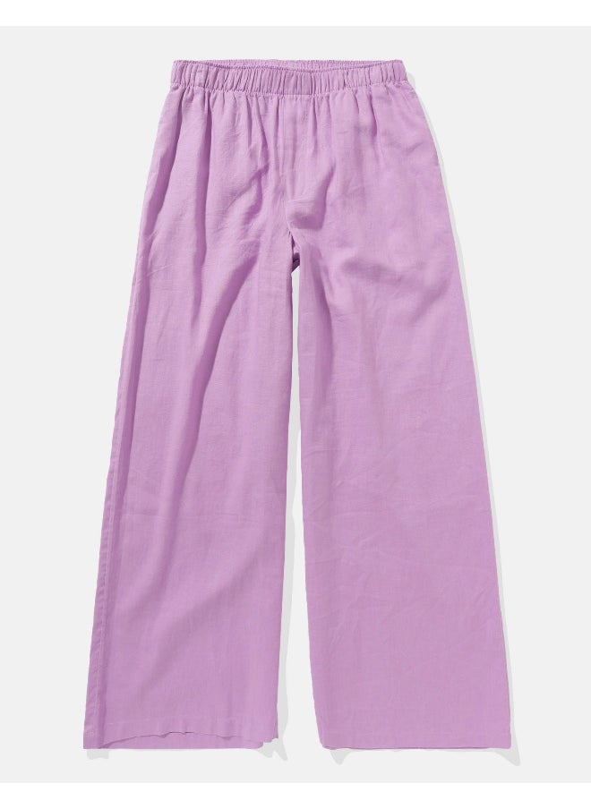 American Eagle - AE Linen-Blend Pull-On Pant - Image 1