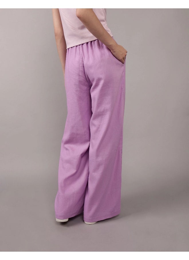 American Eagle - AE Linen-Blend Pull-On Pant - Image 1