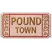 Rocking Planet Ticket to Pound Town Patch Embroidered Funny Biker Morale Applique Iron On Sew On Emblem - Image 2