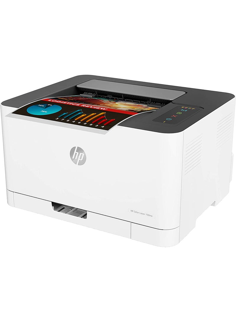HP طابعة ليزر ألوان طراز 150nw أبيض - Image 4