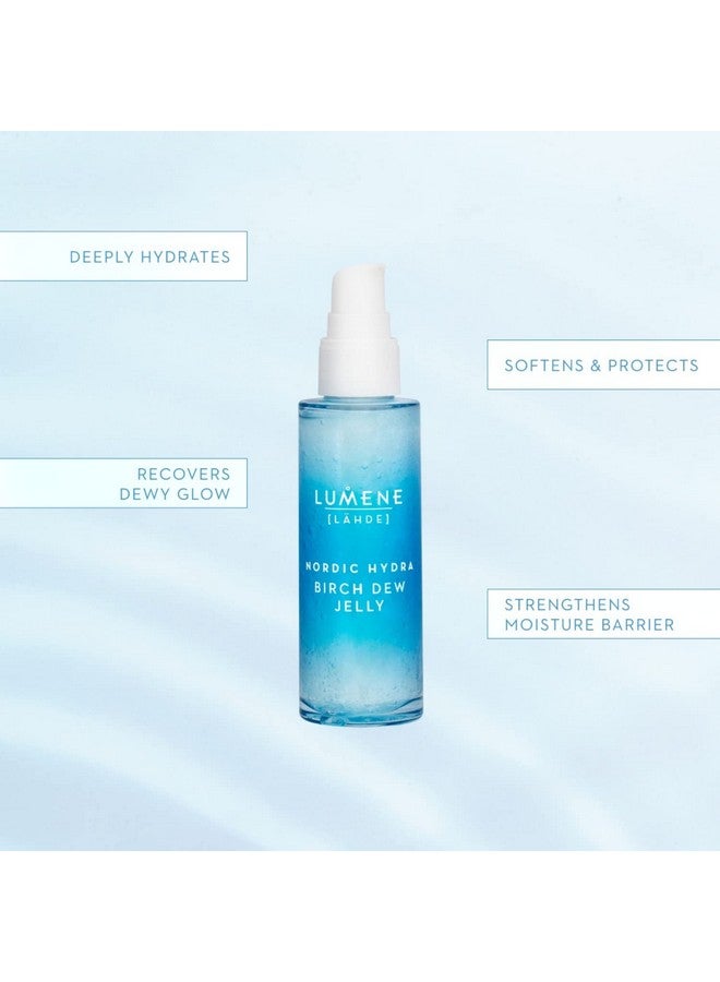 Lumene Nordic Hydra [Lähde] Birch Dew Jelly Dual Hydrating Serum Face Moisturizer With Hyaluronic Acid And Nordic Birch Sap Faily Face Serum For Dry Skin And All Skin Types (1.7 Fl Oz) - Image 4