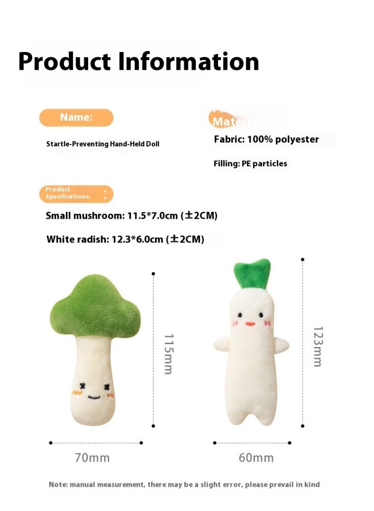 2Pcs Baby Anti-Startle Hand-Held Ring Doll Can Be Chewed, Soothing Hand-Held Rope Toy Suitable For Newborn Babies - Image 3