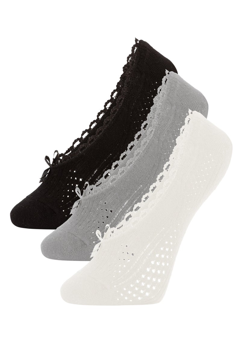 ديفاكتو شرابات فلات قطن - 3 قطع - Image 1