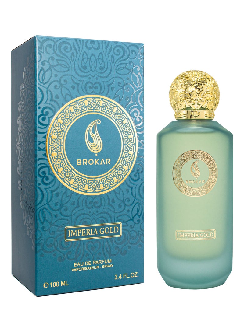 BROKAR 1348 IMPERIA GOLD EDP Unisex Perfume 100ml - Image 1