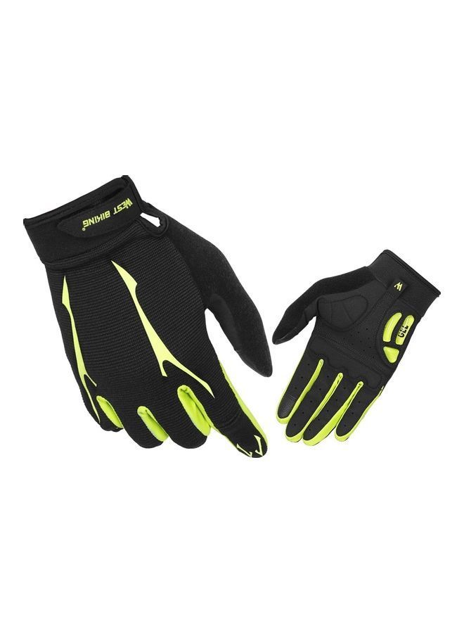 NIBEMINENT Mountain Bike Full Finger Touch Screen Anti Skid Cycling Gel Palm Mittens Shock Absorbing Gloves M 24x4x21.5cm  - Image 3