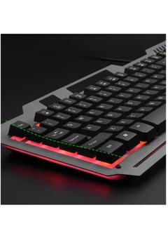 دينكس مجموعة لوحة مفاتيح سلكية بإضاءة خلفية RGB وماوس ألعاب - Denx DX1795  - Image 3