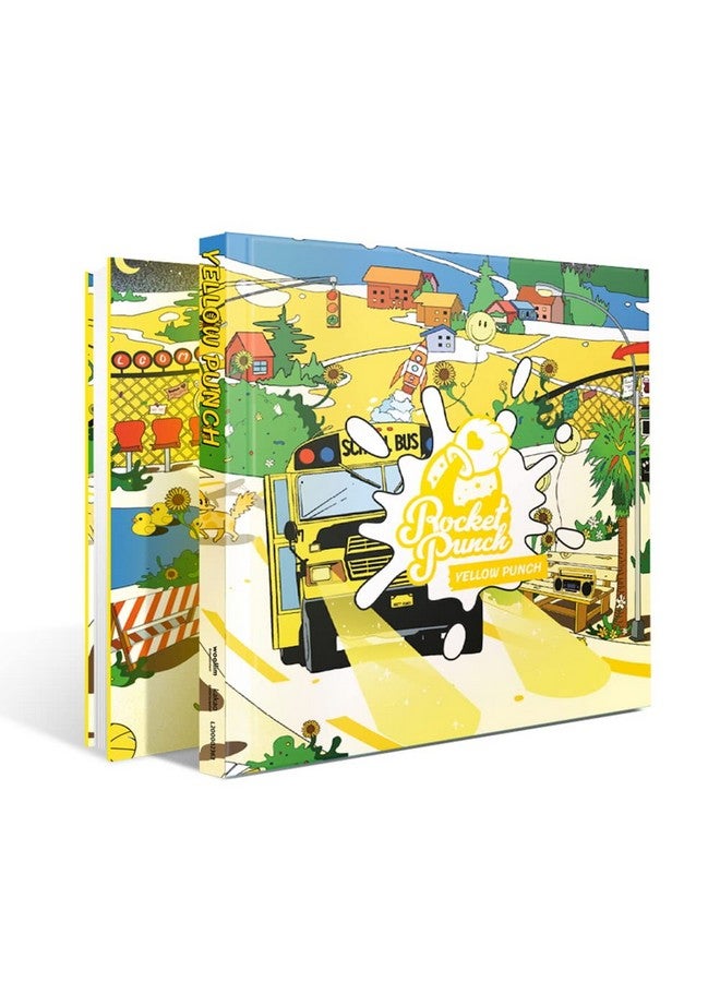 dreamus Woollim Rocket Punch Yellow Punch (4Th Mini) Kpop Album Pouch+Cd+Booklet+Sticker (+ 1 Folded Poster) 220X270X11Mm  - Image 2