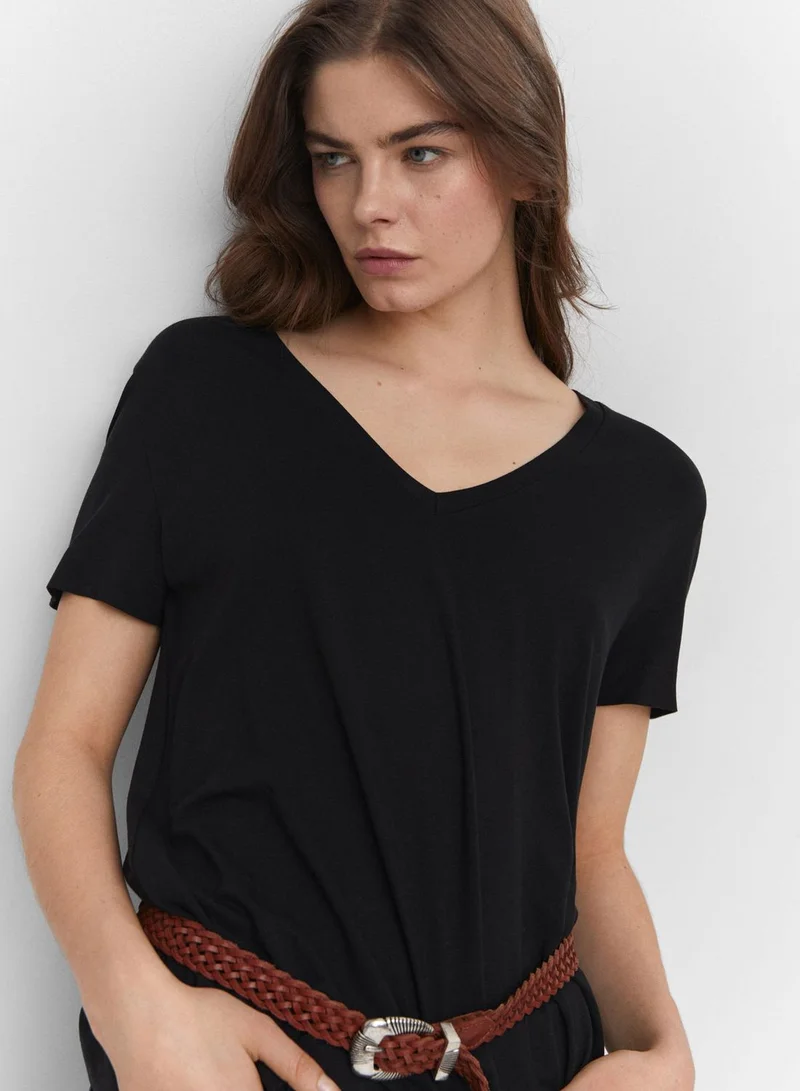 MANGO V-Neck T-Shirt