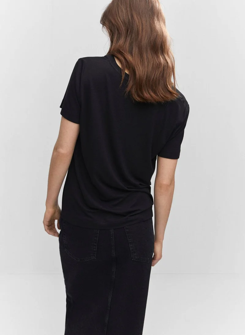 MANGO V-Neck T-Shirt