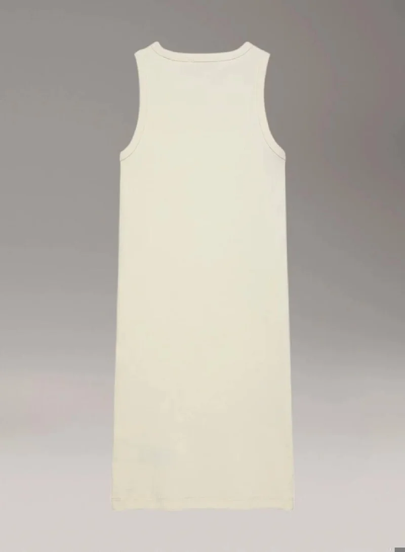Calvin Klein Jeans Tofu Slim Ribbed Sleeveless Dress for Women | Best Price UAE
