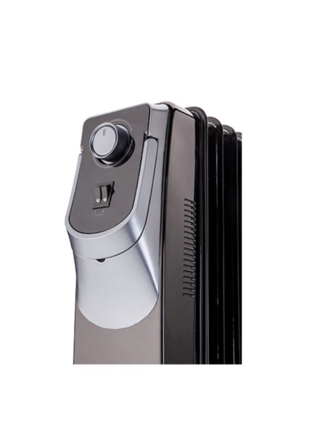 ارو دفايه كهربائيه - زيت - 2500 وات - 13 ريشه - 3 مستويات - تحكم بدرجه الحراره حمايه من السقوط  - اسود - RO-130HSB - Image 2