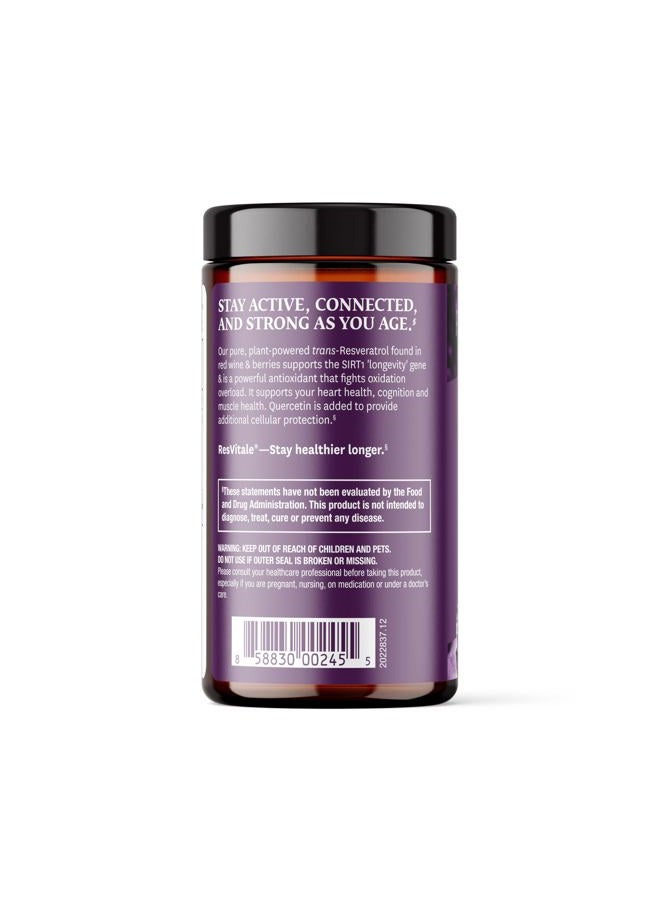 ResVitale Resveratrol 500 mg - Resveratrol Supplement for Men and Women - 30 Veggie Capsules - Image 4