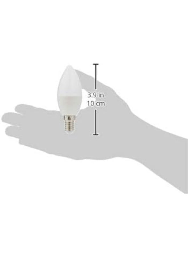 Narken 10 Pack  7W Small Edison Screw Type Warmwhite 3000K LED Power Saving Plastic coated Aluminum Candle Lamp Bulb Light. - Image 4