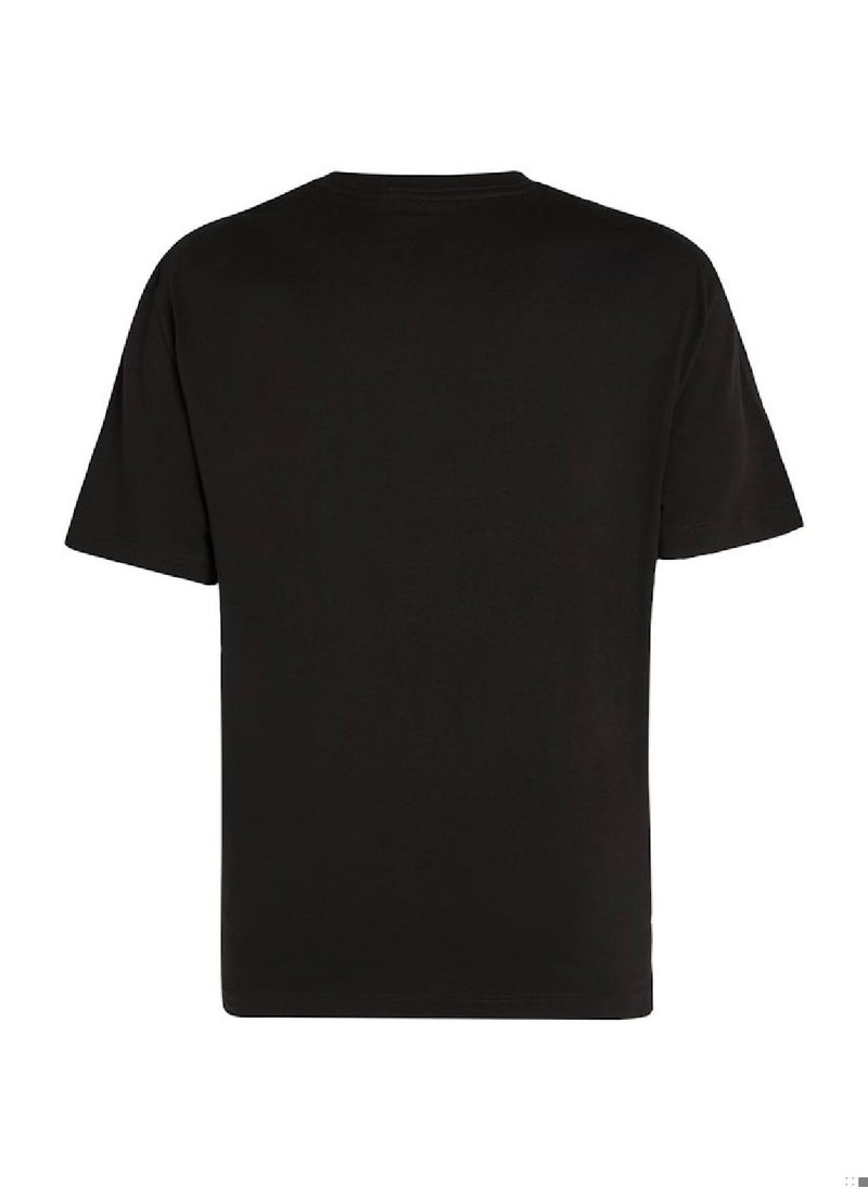 Calvin Klein Jeans - Men's Diffused Logo T-Shirt - Cotton, Black - Image 1