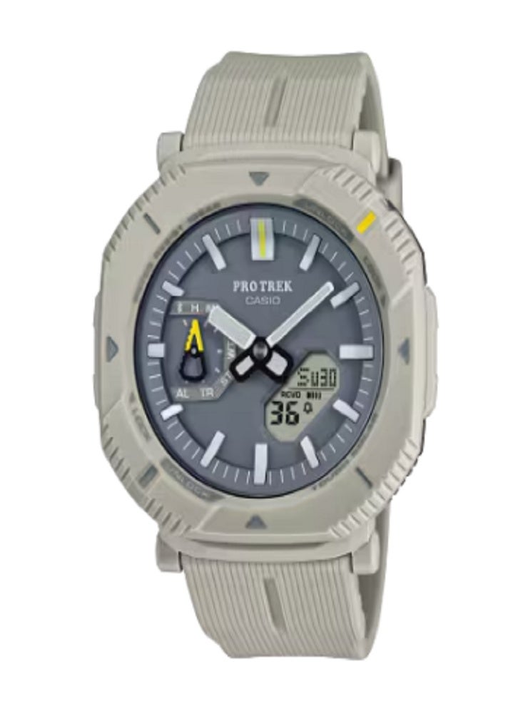 Casio Pro Trek Bluetooth Solar Watch – Tough Solar Powered, Bio-Based Resin Design, 100M Water Resistant, Dual LED Super Illuminator, and World Time Function - Image 1