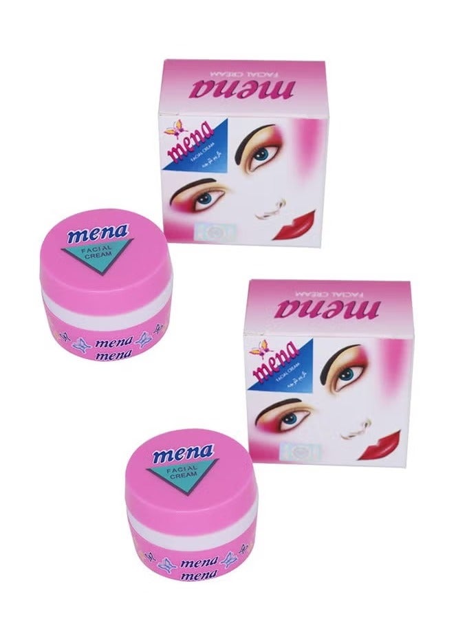 مينا قطعتين من مينا كريم للوجه 3 جرام 2 قطعة 3 جرام