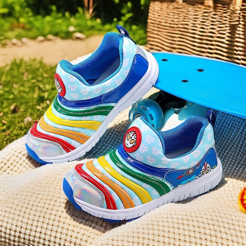 Caterpillar Children'S Shoes, Children'S Breathable Mesh Boys And Girls Baby Shoes, Small And Medium-Sized Children'S Soft-Soled Casual Sports Shoes - Image 4
