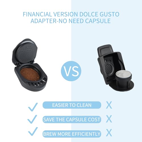 FOXNSK Reusable Capsule Adapter for Dolce Gusto, Refillable Coffee Capsule Adapter Coffee Capsules Converter Support Fill Coffee Powder Compatible with Piccolo XS/Genio S/EDG 305/EDG 606.S - Image 3