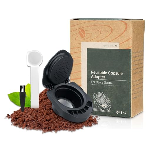 FOXNSK Reusable Capsule Adapter for Dolce Gusto, Refillable Coffee Capsule Adapter Coffee Capsules Converter Support Fill Coffee Powder Compatible with Piccolo XS/Genio S/EDG 305/EDG 606.S - Image 1