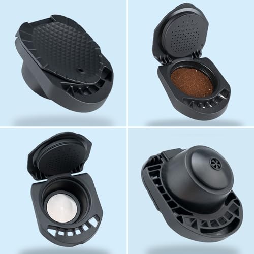 FOXNSK Reusable Capsule Adapter for Dolce Gusto, Refillable Coffee Capsule Adapter Coffee Capsules Converter Support Fill Coffee Powder Compatible with Piccolo XS/Genio S/EDG 305/EDG 606.S - Image 5
