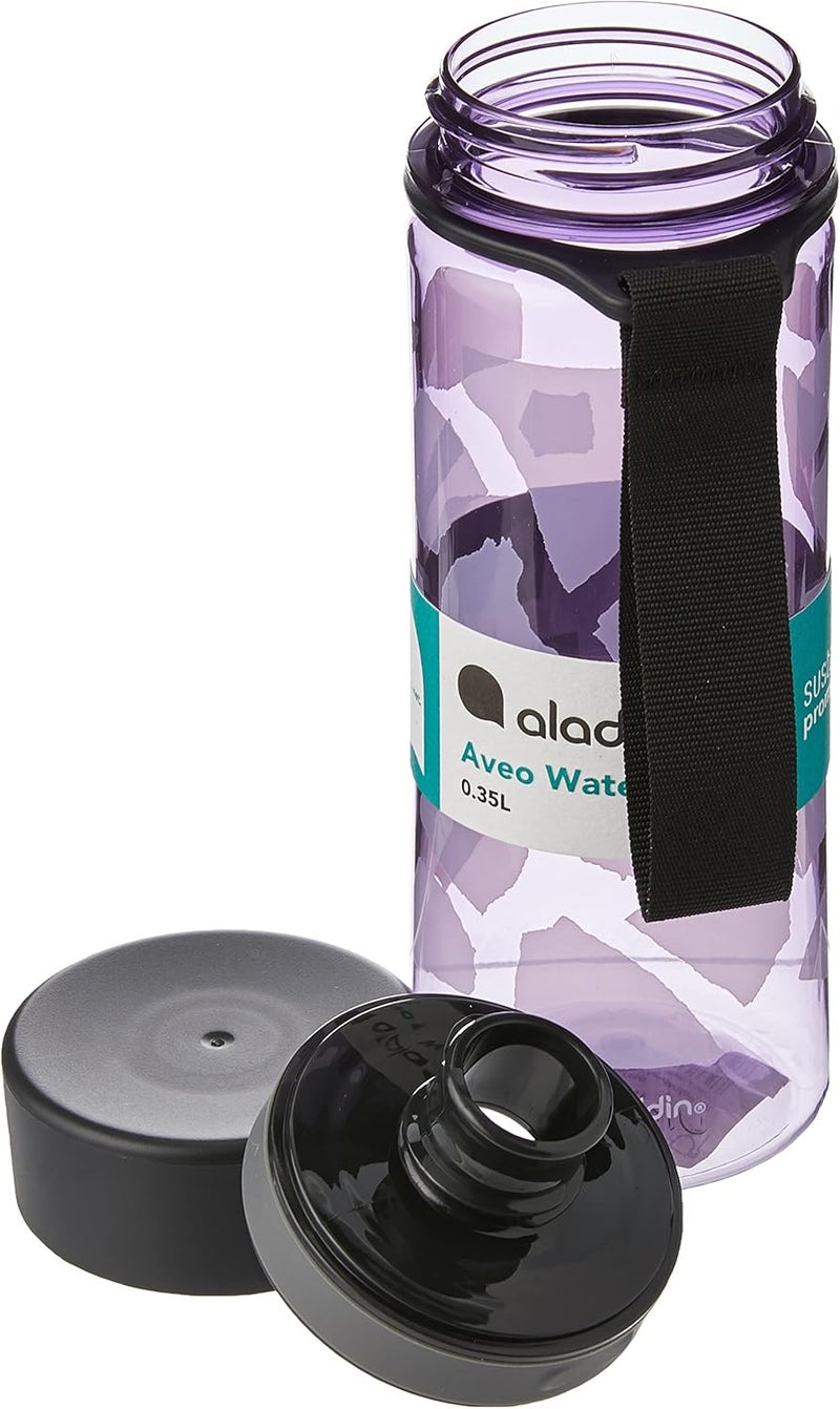 Aladdin Aveo Water Bottle 0.35L Violet Purple Animal Print - Image 3