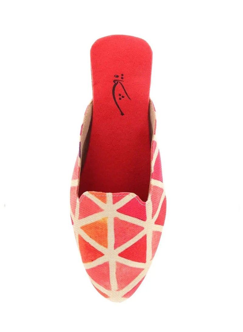 Mishkat Yaqott Babouche Slippers for Women (Red) - Image 3