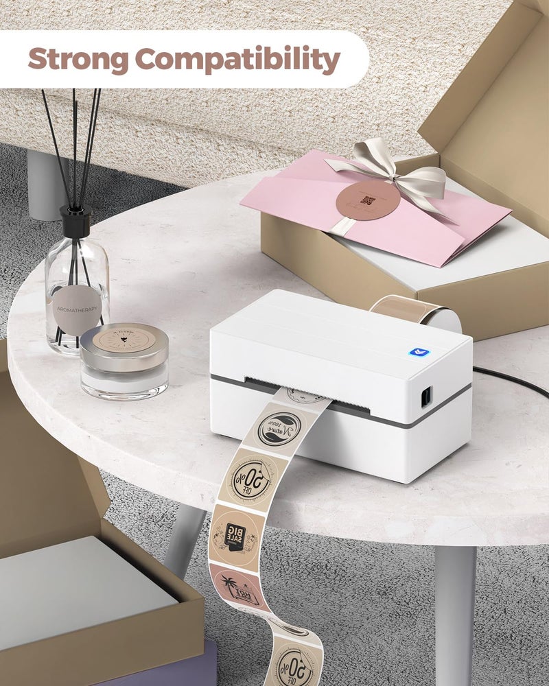 MUNBYN 2 Inch Thermal Labels Round, 2 Inch Thermal Label Stickers for Candle, Baking, 150 Sheets/1 Roll - Image 3