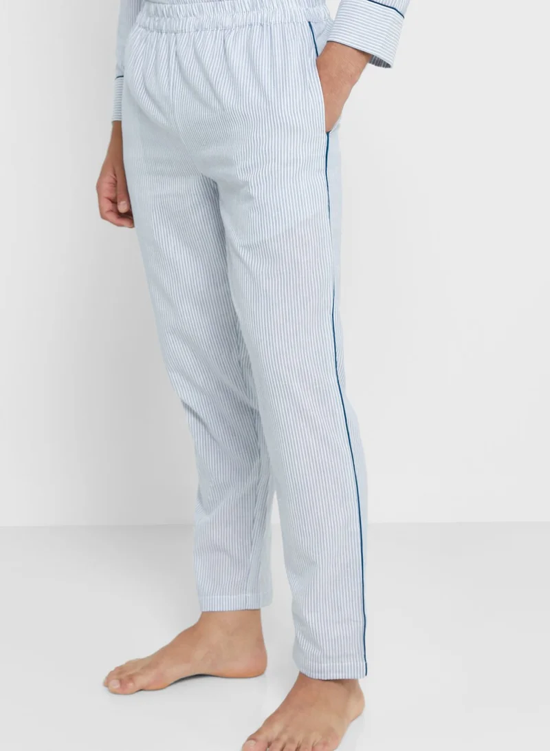 Robert Wood Stripe Pyjama Set