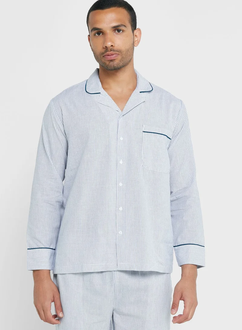 Robert Wood Stripe Pyjama Set