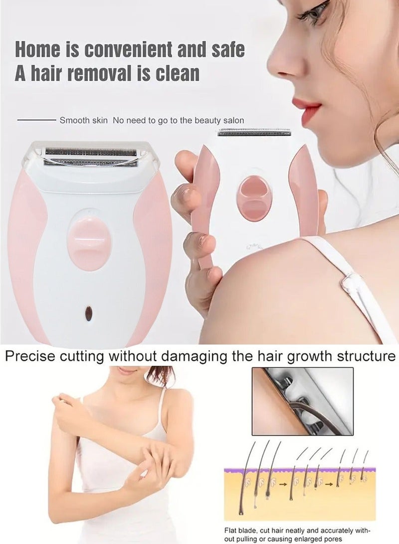قطوب آلة الحلاقة الكهربائية القابلة لإعادة الشحن لإزالة الشعر بلطف من الإبطين والساقين والذراعين ، Pubic المناطق والجسم كله . - Image 3
