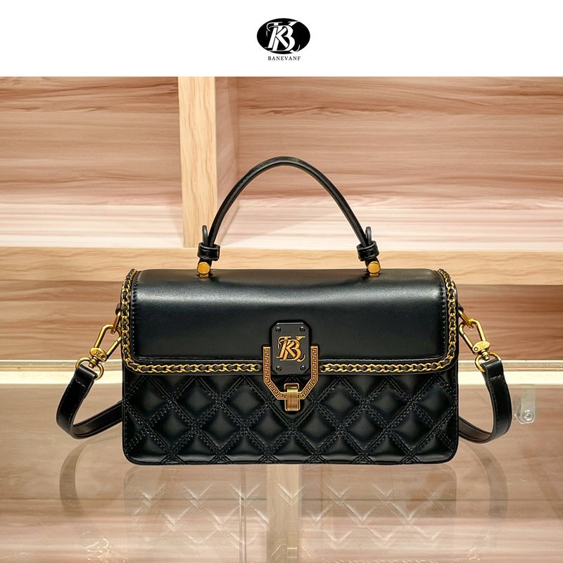 Kb Princess Bani High-End Genuine Genuine Genuine Rhomboid Handbag Women'S Fashionable All-Match Shoulder Crossbody Bag - Image 2