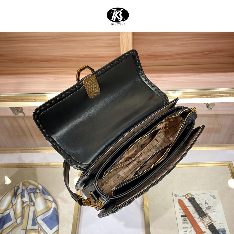 Kb Princess Bani High-End Genuine Genuine Genuine Rhomboid Handbag Women'S Fashionable All-Match Shoulder Crossbody Bag - Image 5