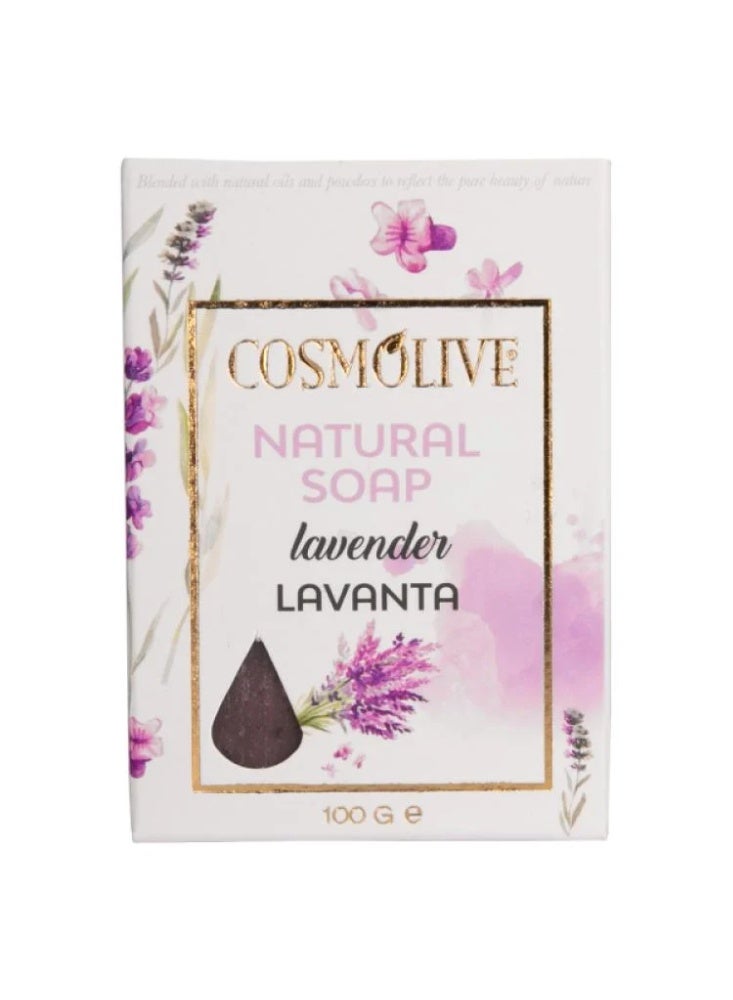 Natural bar soap with lavender - 100 grams