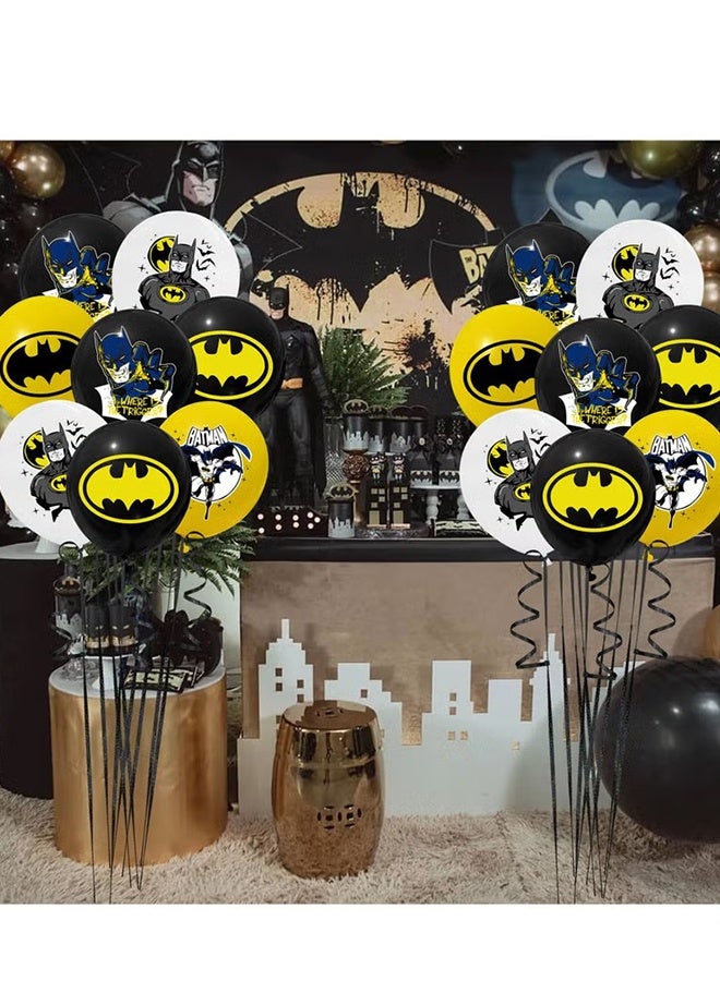 Happy D 15 PCS Batman Boy Birthday Party Themed Balloon Sets - Image 3