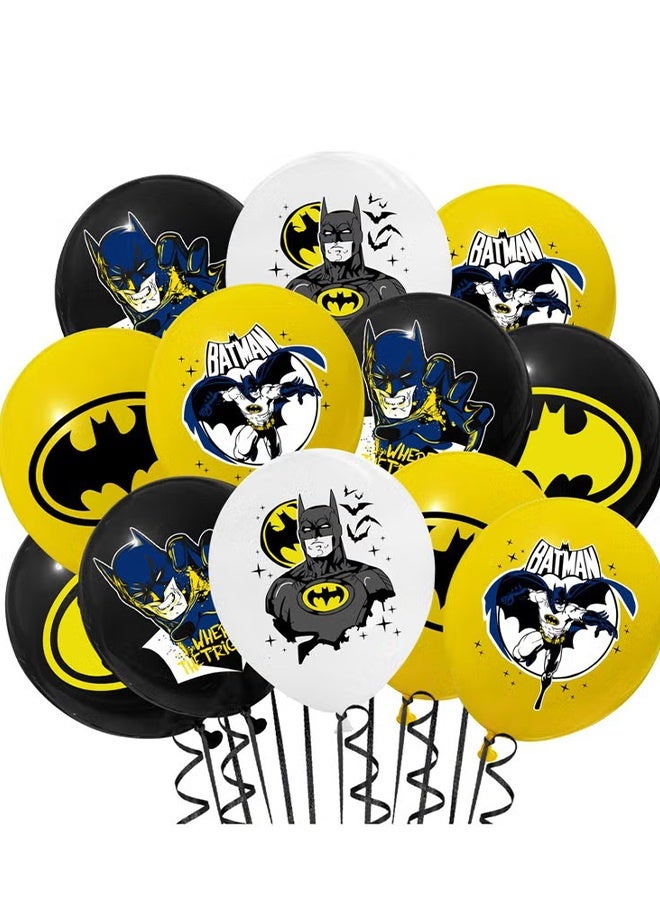 Happy D 15 PCS Batman Boy Birthday Party Themed Balloon Sets - Image 1