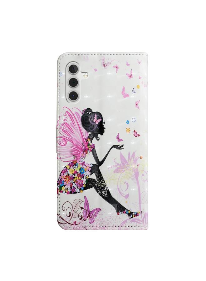 S-TOP Case For Samsung Galaxy A54 Oil Embossed 3D Drawing Leather Phone Case - Image 3