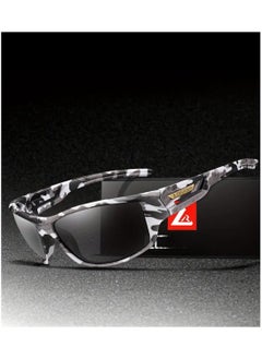 POLITE Camouflage White Military Style Sunglass for Men and Women, UV400 Polarized Outdoor Sunglasses for Cycling, Fishing, Hunting, Running, Offroad Driving  - Image 3