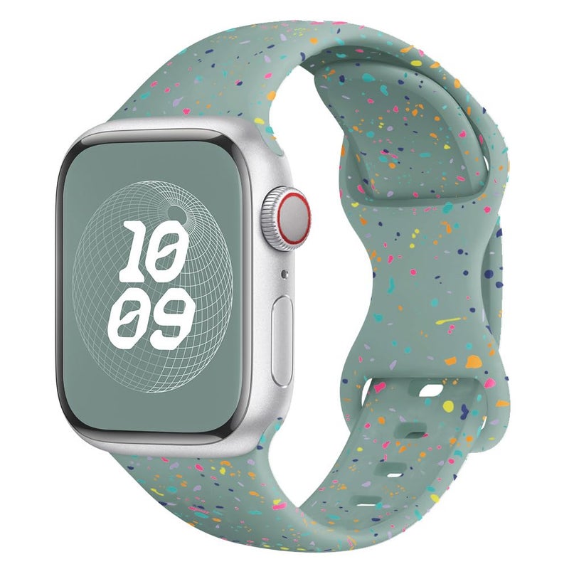 Wowstrap Sport Bands for Apple Watch Band 40mm 41mm 38mm 44mm 45mm 46mm 42mm iWatch Bands for Women Kids Men,Cute Recycled Plastic Silicone Strap for Apple Watch Series 11 10 9 8 7 6 5 4 3 SE 3/2nd Ultra 49mm - Image 1