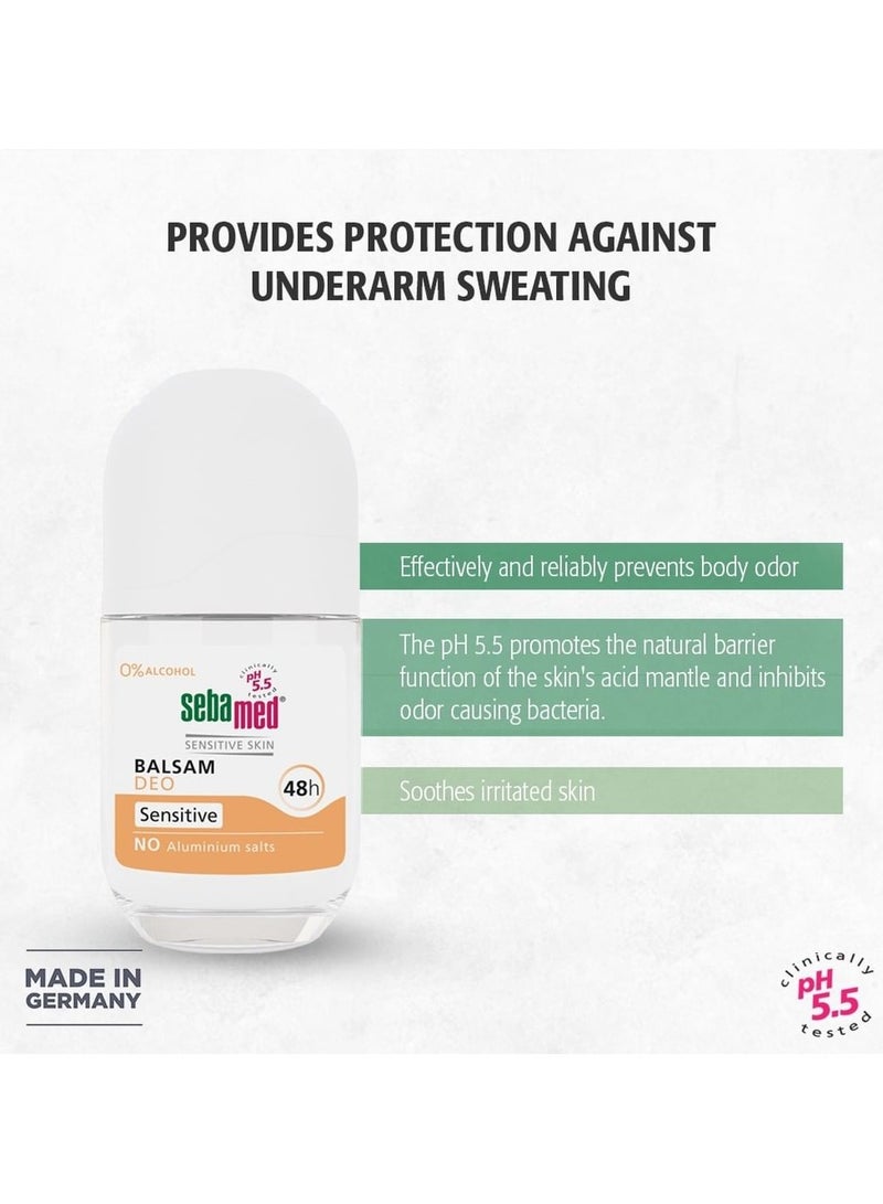 Sebamed Balsam Deo Sensitive 48h (roll-on) alcohol & aluminium-free  - Image 3