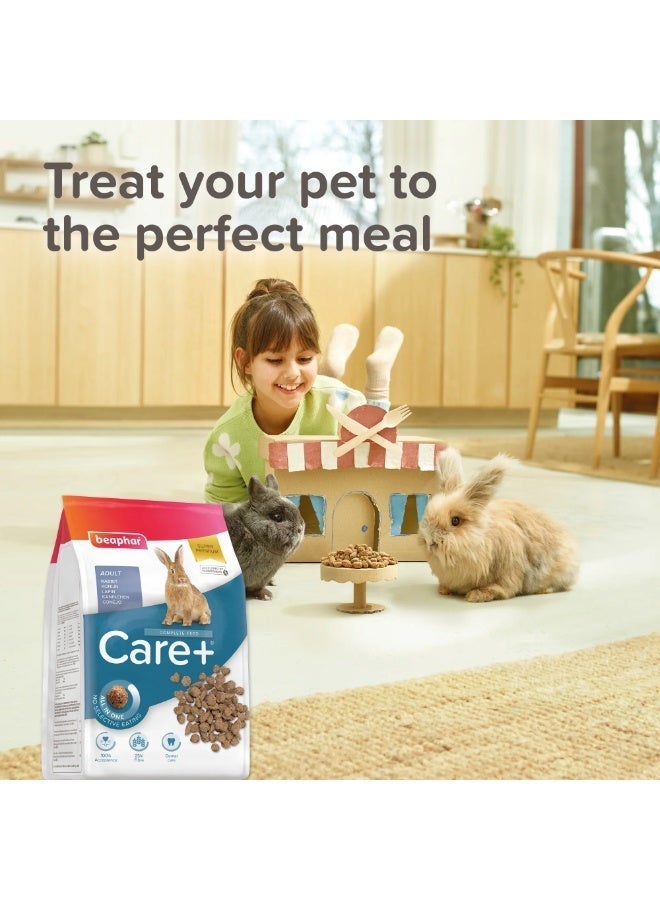 Beaphar Care+ Complete Feed for Adult Rabbits - All-in-One Extruded Pellets, 25% Fiber, Dental Care Support & 100% Acceptance - 1.5 kg - Image 3