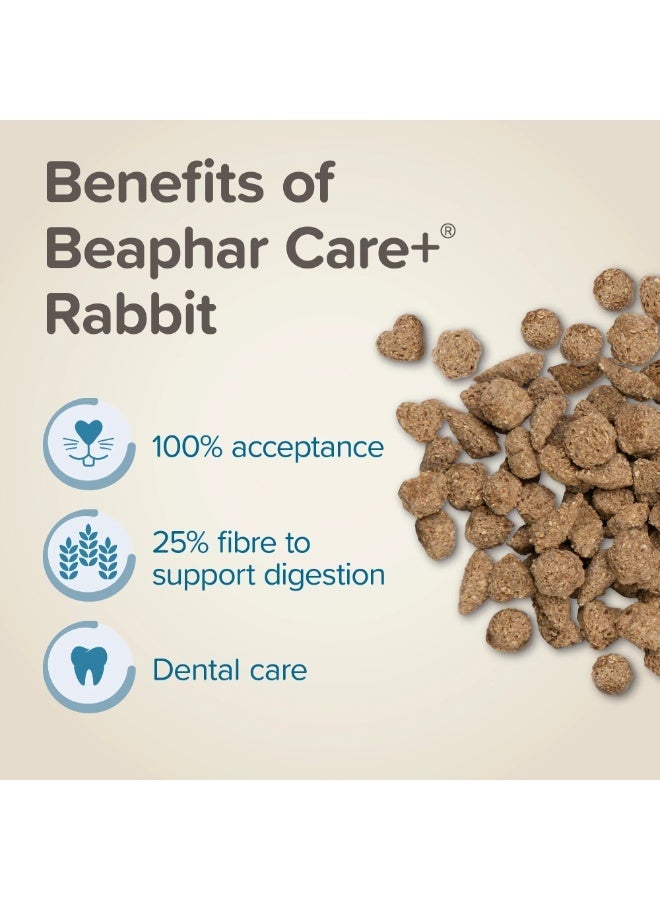 Beaphar Care+ Complete Feed for Adult Rabbits - All-in-One Extruded Pellets, 25% Fiber, Dental Care Support & 100% Acceptance - 1.5 kg - Image 4