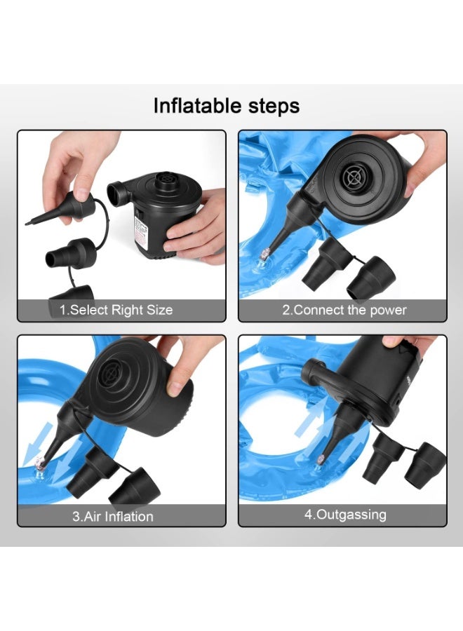 ماكدو مجموعة ملحقات حمام السباحة القابل للنفخ، مجموعة كاملة مُحسّنة من ملحقات السباحة، تتضمن مضخة شحن فلاش متعددة الوظائف، وسجادة مقاومة للتآكل، وحلقة سباحة، وأنبوب تصريف، ومجموعة إصلاح، وكرة محيطية - Image 5