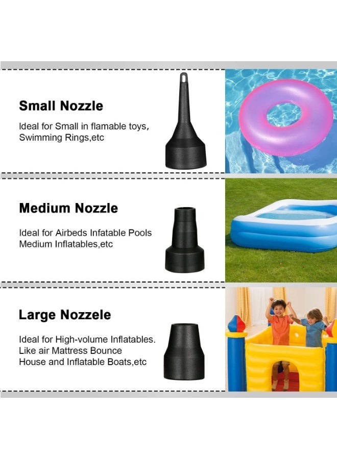 ماكدو مجموعة ملحقات حمام السباحة القابل للنفخ، مجموعة كاملة مُحسّنة من ملحقات السباحة، تتضمن مضخة شحن فلاش متعددة الوظائف، وسجادة مقاومة للتآكل، وحلقة سباحة، وأنبوب تصريف، ومجموعة إصلاح، وكرة محيطية - Image 4