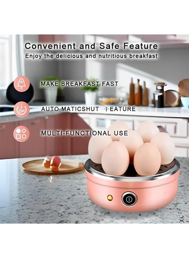 Beauenty Electric Egg Cooker,304 Stainless Steel Rapid Egg Boiler with Auto Shut Off,7 Egg Capacity Multifunctional Electric Egg Cooker for Hard Boiled,Steamed Eggs,Vegetables and Dumplings  - Image 3