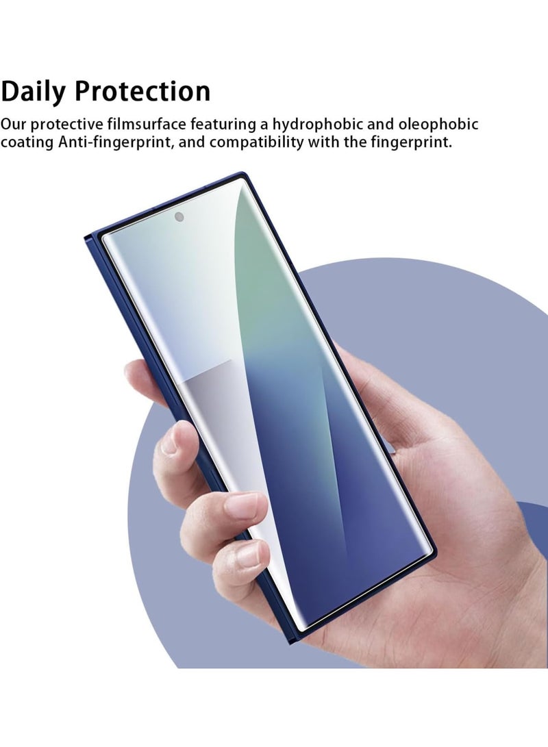 Screen Protector for Galaxy Z Fold 7, 【2+2+2 Pack】 HD Transparent Soft Flexible Film for Inner and Outer Screen, Anti-Scratch Bubble-Free Full Coverage Protective Film for Fold7 (Clear) - Image 3