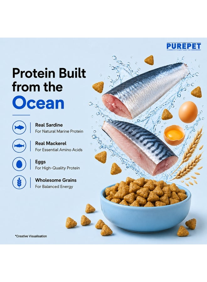 PUREPET Kitten Dry Cat Food  Ocean Fish - Image 4