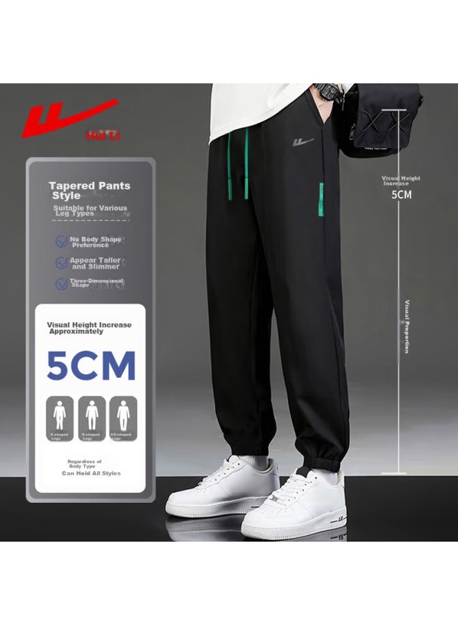 Pull Back Warrior Casual Pants For Men, Loose-fitting Trousers, Spring And Summer Trendy Sports Joggers, Versatile Loose-fitting Men's Pants, Black, XL - Image 5